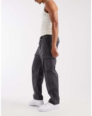 Hollister Y2k baggy Cargo Trousers - White