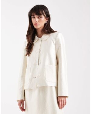 Aware Veste courte d'ensemble avec poches devant - scintillant - Neutre