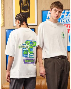 ASOS Disney Pixar Oversized T-shirt With Monster Inc Print - Blue