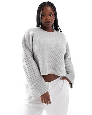 ASOS Asos design curve - pull ras - Gris