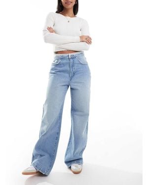 Cotton On Cotton On Super Baggy Jeans With Lace Waist - Blue