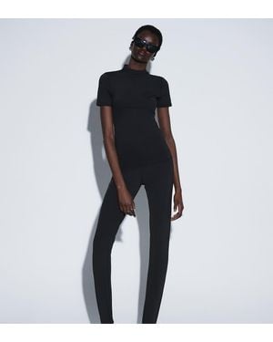 ASOS Ttya Leggings A Vita Alta Nere - Nero
