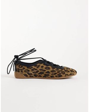 ASOS Liquorice Lace Up Ballets - Multicolor