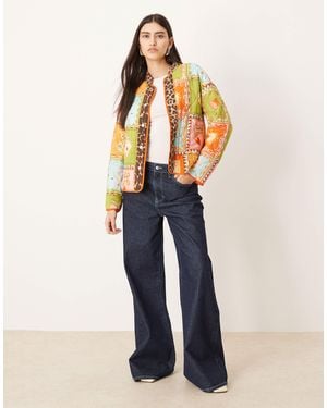 Never Fully Dressed Reversible Quilted Jacket - Blue