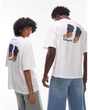 Timberland My 6" Boots Backprint Oversized T-Shirt - Blue