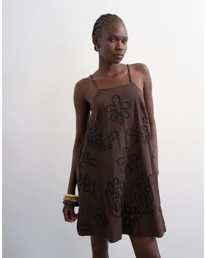 alyce designs vintage beaded dress Crystal Fringe & Chainmail Cocktail Dress