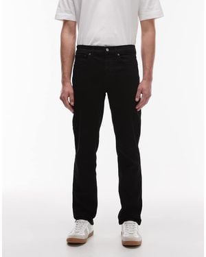 TOPMAN Vaqueros Negros Elásticos De Corte Slim De