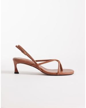 ASOS Haven Strappy Kitten Heeled Sandals - Pink