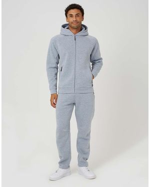 Brave Soul Zip Through Hoodie & Jogger Co-Ord - Blue