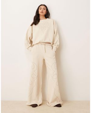 Wrangler X lainey wilson – weiche cowboy-hose - Natur