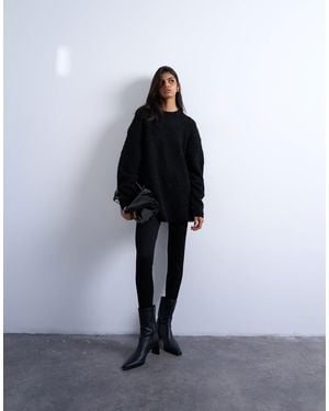 TOPSHOP Full Length Heavyweight leggings - Black