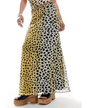 JJXX Mesh Maxi Skirt Co Ord - White