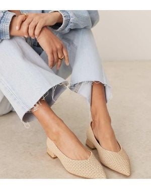 Asos Design Wide Fit Lavinia Pointed Ballets - Blue