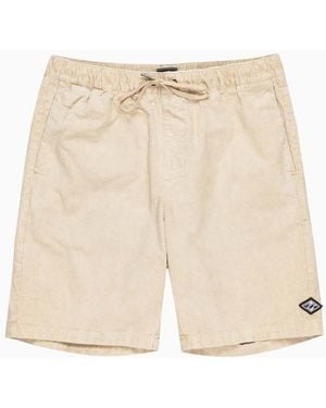 Billabong Larry 20" Elastic Waist Walkshorts - Natural
