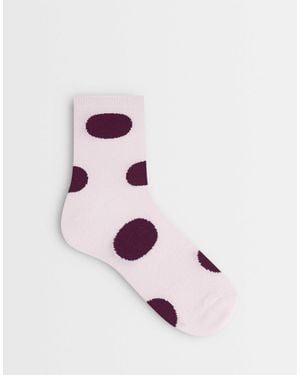 Vero Moda Polka Dot Ankle Socks - Pink