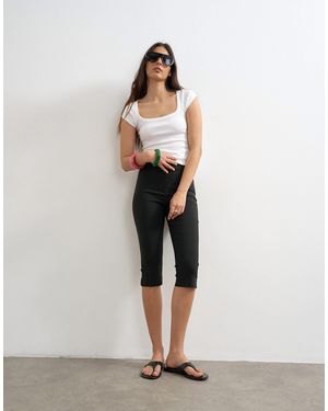 TOPSHOP Bengaline Capri - White