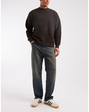 Hollister Jean baggy avec 5 poches - foncé délavé - Noir