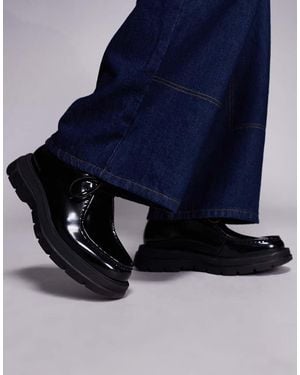 Steve Madden Chunky Lace Up Loafers - Blue