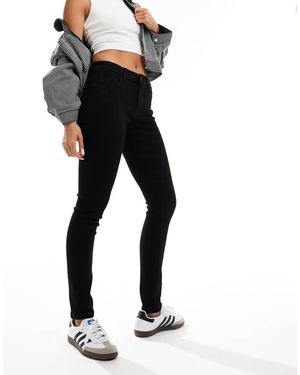 Vero Moda Vaqueros Negros De Corte Pitillo Y Talle Medio Elly De