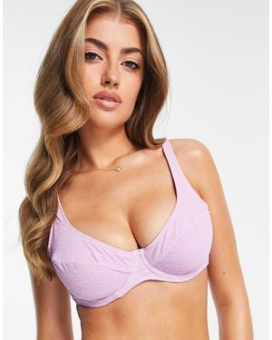 Ivory Rose – größere brust – mix and match – balconette-bikinioberteil - Lila