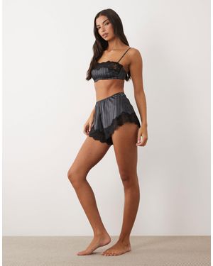 ASOS Madeline French Panties With Lace Trim - White