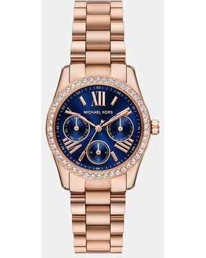 Michael Kors Multifunction Lexington, Rose Stainless Steel - Blue