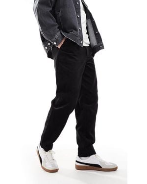 Fred Perry Corduroy Taped Trousers - Black
