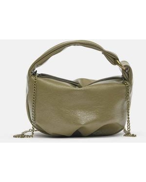 Pull&Bear Soft Chain-Handle Mini Bag - Green