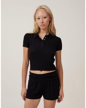 Cotton On Cotton On Sleep Roll Over Shorts - Black