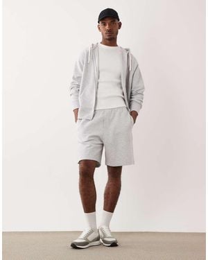 ARKET Cotton Rich Structured Shorts - Natural