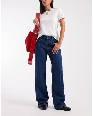 Tommy Hilfiger Mid Rise Mia Relaxed Straight Leg Jeans - Blue