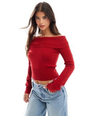 Bershka – strickpullover - Rot