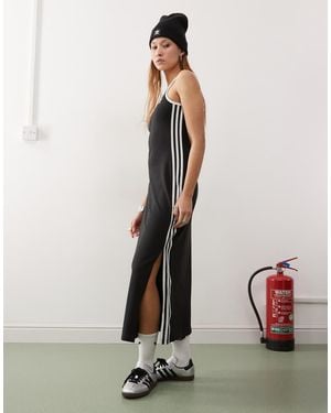 adidas Originals Adicolor 3-Stripes Tank Maxi Dress - White