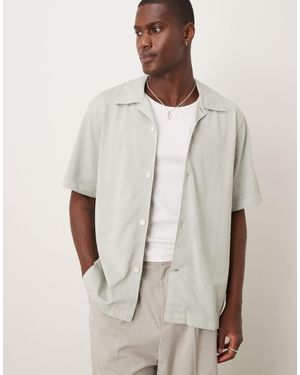 ARKET Heavyweight Jersey Short Sleeve Shirt - Gray