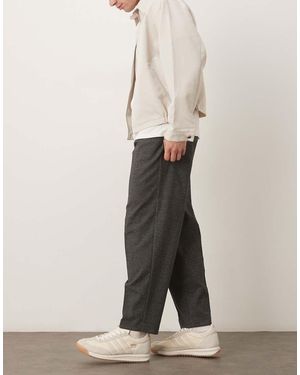 ASOS Pleated Oversized Tapered Dress Trousers - Black