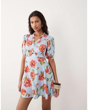 Wednesday's Girl Wednesdays Girl Ruffle Floaty Mini Dress - White