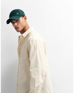 ASOS Oversized Poplin Stripe Shirt - White