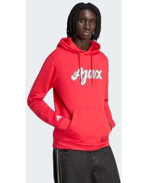 adidas Originals Ajax Amsterdam Us Hoodie Sweatshirt - Red