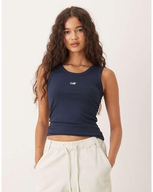 Calvin Klein Essential Rib Tank - Blue