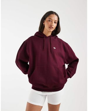adidas Originals Essentials Oversized Fleece Hoodie - Purple