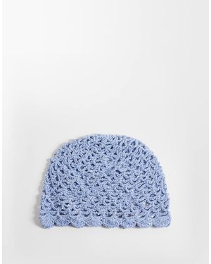 SUI AVA Crochet Sequin Hat - Blue