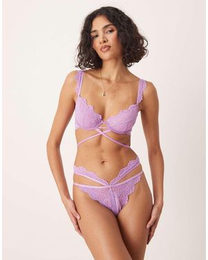 ASOS Sabrina Strappy Thong - Pink