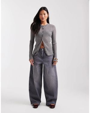 Only Petite Tamy - jean barrel - Gris