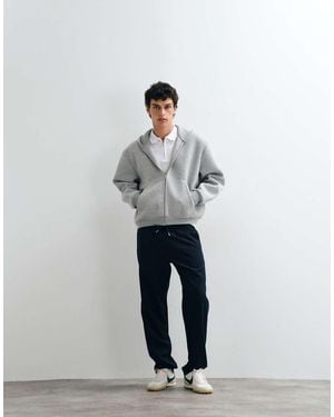Jack & Jones Straight Fit Drawstring Trousers - Blue