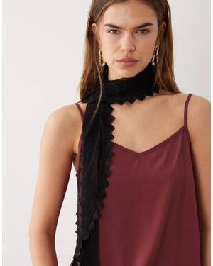 Jdy Foulard multi-positions en dentelle - Noir