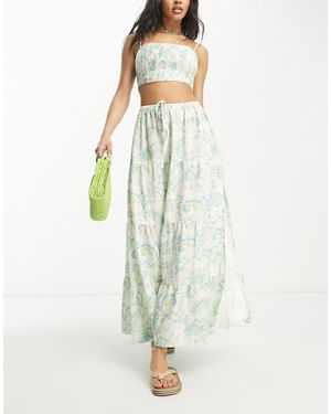 Rhythm Cairo Beach Maxi Skirt - White