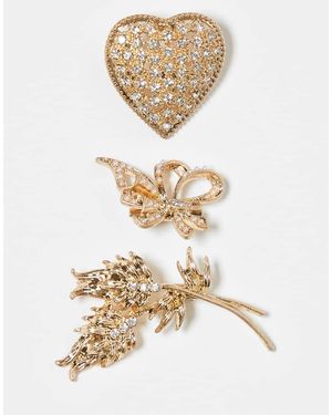 ASOS Set Van 3 Broches - Wit