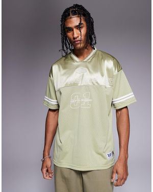 Liquor N Poker Oversized Varsity Graphic T-shirt - Green
