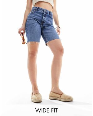 Asos Design Wide Fit Joey Closed Toe Espadrilles - Blue