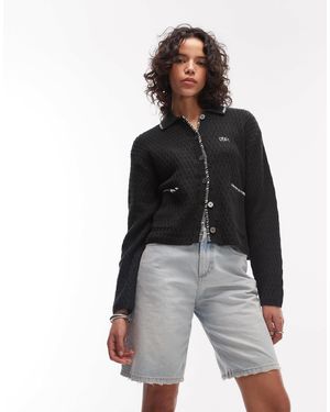 Obey – amelie – strickjacke - Schwarz